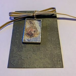 Handmade Square Pendant- Angel